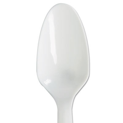 Picture of Dixie Food Service DXETMP23C Medium Weight Polypropylene Wrapped Teaspoons&#44; White