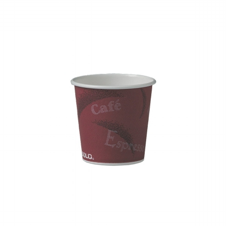Picture of Solo Cups SCC374SI 4 oz Poly Paper Hot Cup&#44; 50 Per Pack & Pack of 20