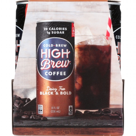 Picture of High Brew Coffee 1771807 0.5 oz Gluten Free Dairy Free Black &amp; Bold Ready to Drink Coffee