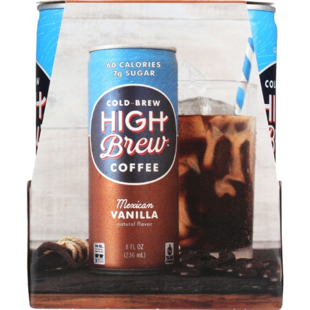 Picture of High Brew Coffee 1771757 0.5 oz Gluten Free Ready to Drink Coffee&#44; Mexican Vanilla 