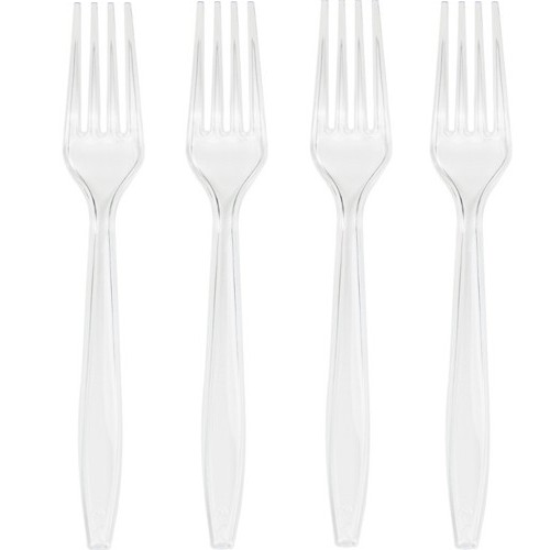 Picture of Hoffmaster Group 010461B Premium Plastic Bulk Forks&#44; Clear - 50 per Case - Case of 12