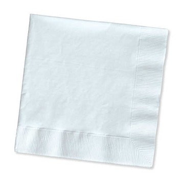 2Ply Beverage Napkins  White