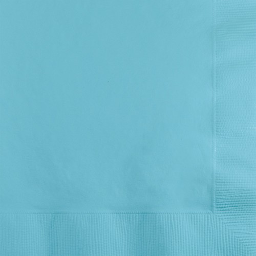 Group 57157B 3-Ply Beverage Napkins, Pastel Blue - 50 per Case - Case of 10