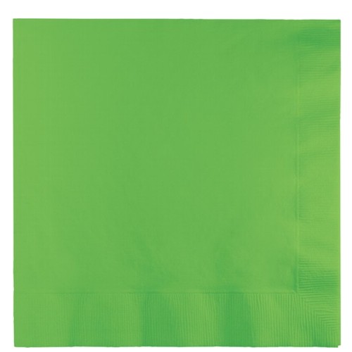 Group 663123B 2-Ply Lunch Napkins, Lime - 50 per Case - Case of 12