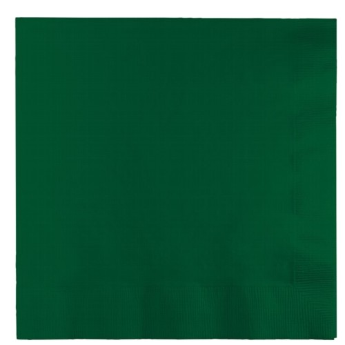 Group 663124B 2-Ply Lunch Napkins, Hunter Green - 50 per Case - Case of 12