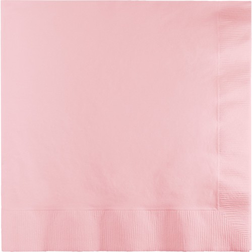 Group  0.25 Dinner 3-Ply Fold Napkins, Classic Pink - 25 per Case - Case of 10