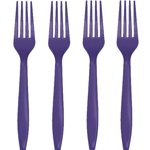 Picture of Hoffmaster Group 010466 Premium Plastic Forks&#44; Purple - 24 per Case - Case of 12