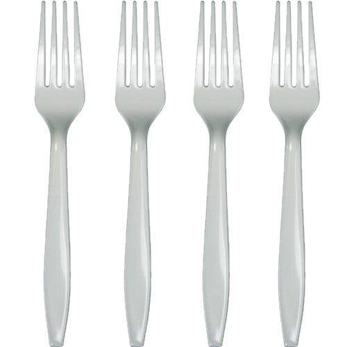 Picture of Hoffmaster Group 010469 Premium Plastic Forks&#44; Silver - 24 per Case - Case of 12