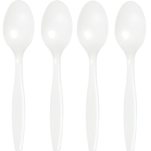 Picture of Hoffmaster Group 010550 Premium Plastic Spoons&#44; White - 24 per Case - Case of 12