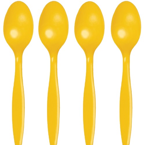 Picture of Hoffmaster Group 010554 Premium Plastic Spoons&#44; Yellow - 24 per Case - Case of 12