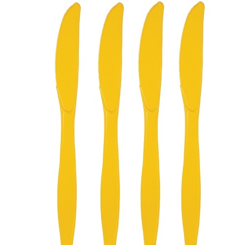 Picture of Hoffmaster Group 010574 Premium Plastic Knives&#44; Yellow - 24 per Case - Case of 12