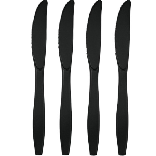 Picture of Hoffmaster Group 010576 Premium Plastic Knives&#44; Black - 24 per Case - Case of 12
