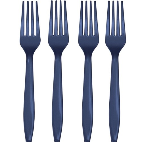 Picture of Hoffmaster Group 010601 Premium Plastic Forks&#44; Navy Blue - 24 per Case - Case of 12