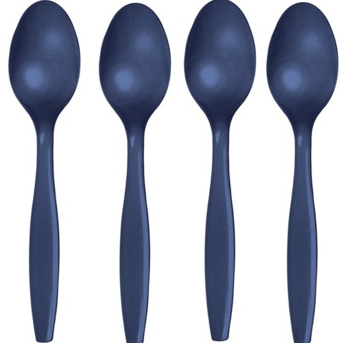 Picture of Hoffmaster Group 010603 Premium Plastic Spoons&#44; Navy Blue - 24 per Case - Case of 12