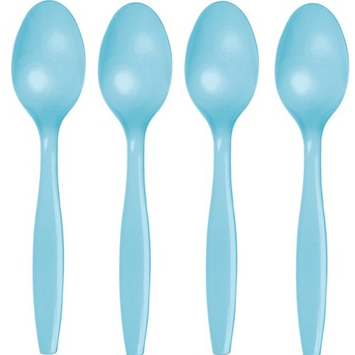 Picture of Hoffmaster Group 010607 Premium Plastic Spoons&#44; Pastel Blue - 24 per Case - Case of 12