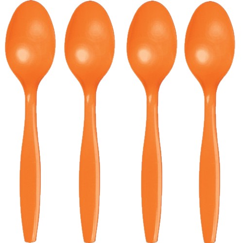 Picture of Hoffmaster Group 010615 Premium Plastic Spoons&#44; Orange - 24 per Case - Case of 12