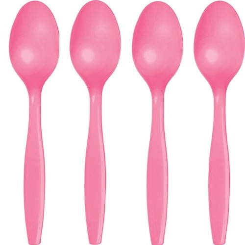 Picture of Hoffmaster Group 011349 Premium Plastic Spoons&#44; Candy Pink - 24 per Case - Case of 12
