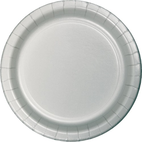 Group 10 in. Banquet Plate, Silver - 24 per Case - Case of 10