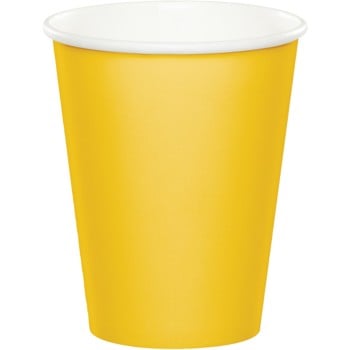 9 oz Hot & Cold Cups - Yellow