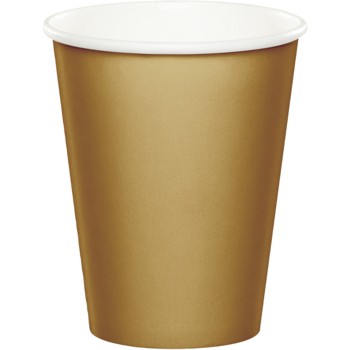 Group 56103B 9 oz Hot & Cold Cups, Gold - 24 per Case - Case of 10