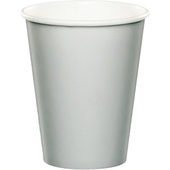 Group 56106B 9 oz Hot & Cold Cups, Silver - 24 per Case - Case of 10