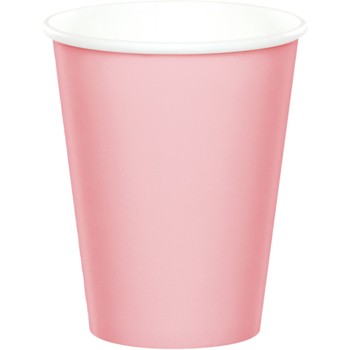Group 9 oz Hot & Cold Cups, Classic Pink - 24 per Case - Case of 10