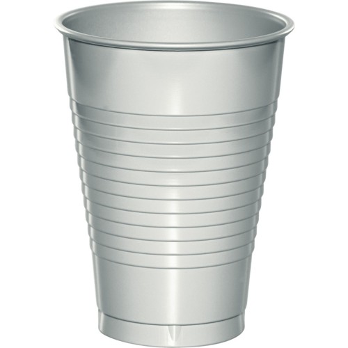 16 oz Plastic Cups - Silver