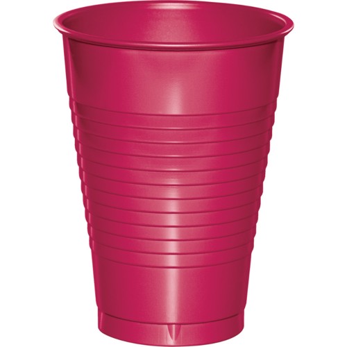 16 oz Plastic Cups - Hot Magenta