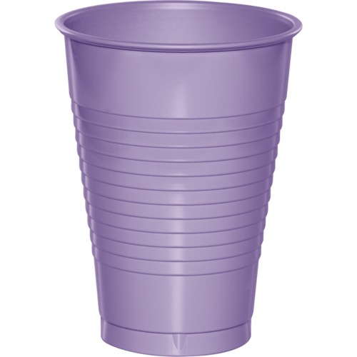 16 oz Plastic Cups, Lavender - 20 per Case - Case of 12