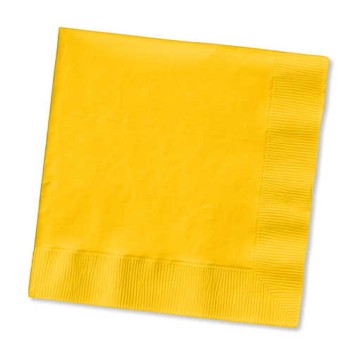 Lunch Napkins - Yellow - 20 per Case - Case of 12