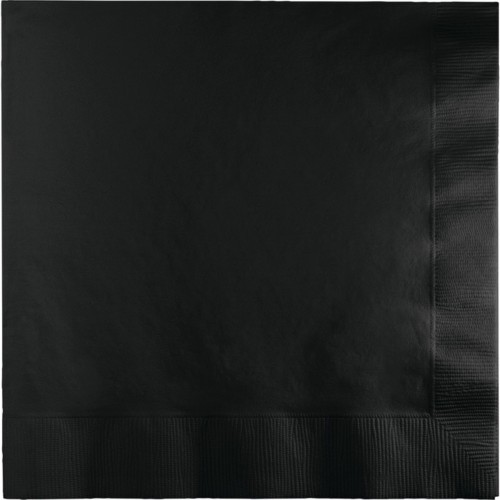 Group  Beverage Napkins, Black - 20 per Case - Case of 12