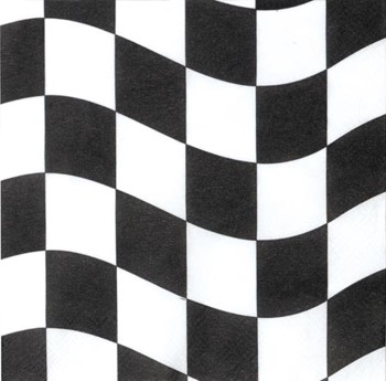 Race Theme Party Beverage Napkins