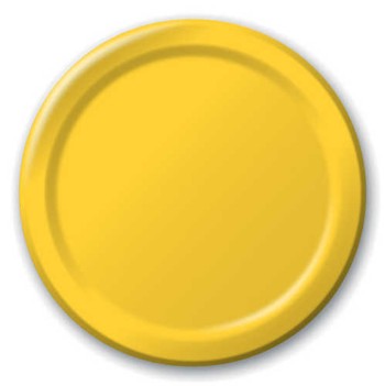 Group 9 in. Dinner Plate, Yellow - 8 per Case - Case of 12