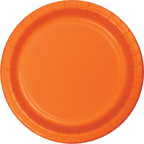Group  9 in. Dinner Plate, Orange - 8 per Case - Case of 12