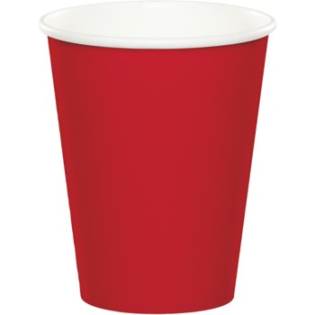 Picture of Hoffmaster Group 563548 9 oz Hot & Cold Cups&#44; Classic Red - 8 per Case - Case of 12
