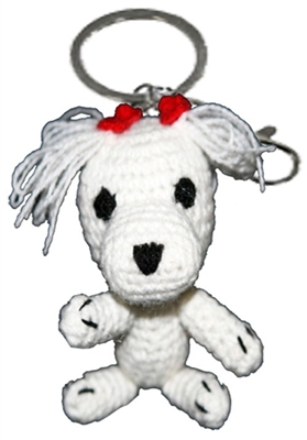 Hip Doggie DS-8KCML Dog Star NFL Collectible Keychain - Maltese