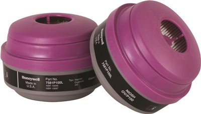 7581P100L N Series Organic Vapor Cartridge & P100 Filter