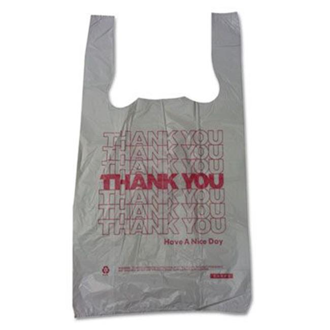 Brown Paper Goods BPC10519THYOU Thank You High-Density Shopping Bags  White