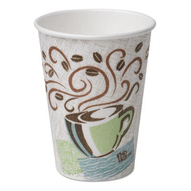 Dixie Food Service DXE92959 10 oz Coffee Dreams Design Paper Hot Cups  Multic...