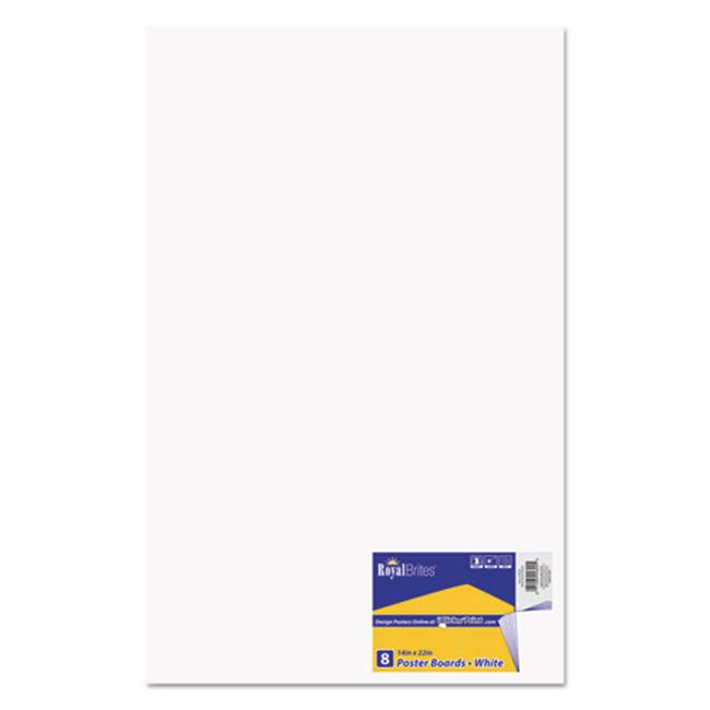 GEO 14 x 22 in. Premium Coated Poster Board  White