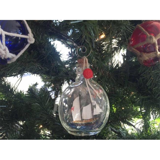 Handcrafted Model Ships BluenoseBottle4-x 4 in. Bluenose Sailboat in a Glass ...