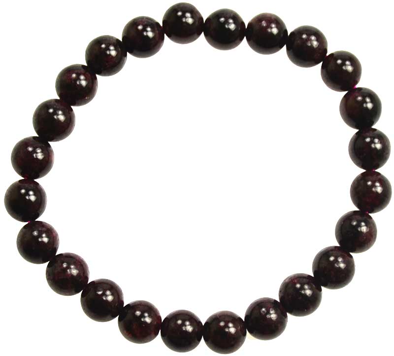 8 mm Garnet Bracelet