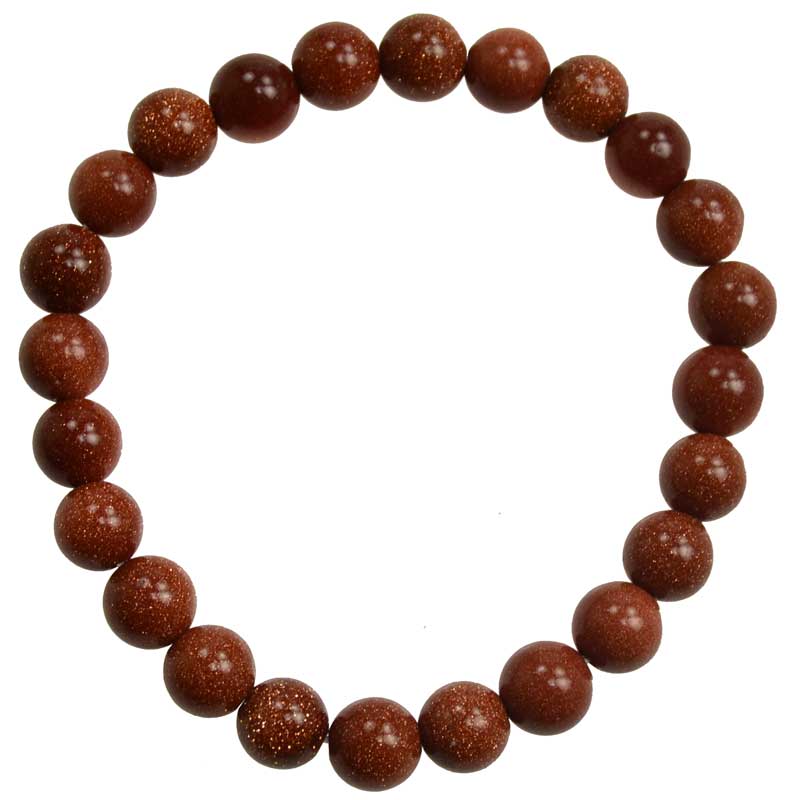 8 mm Gold Sandstone Bracelet