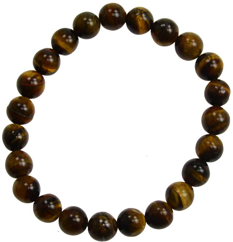 JB8TE 8 mm Tiger Eye Bracelet