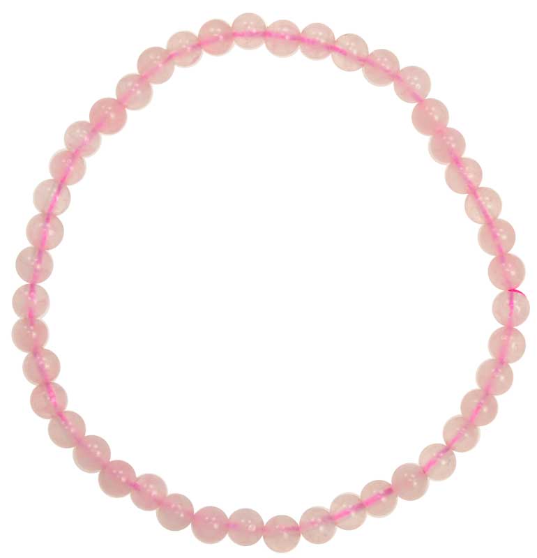 4 mm Rose Quartz Stretch Bracelet