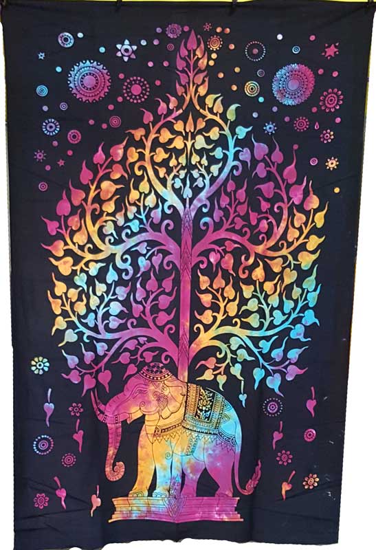 Picture of AzureGreen WTETT Elephant Tree Tapestry&#44; 54 x 68 in.