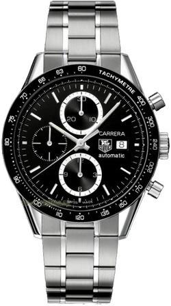 CV2010BA0786 Carrera Black Dial Chronograph Mens Watch