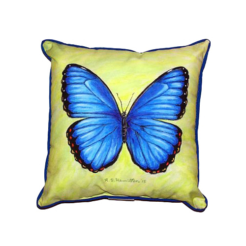 ZP348 Dicks Blue Morpho Extra Large Zippered Pillow