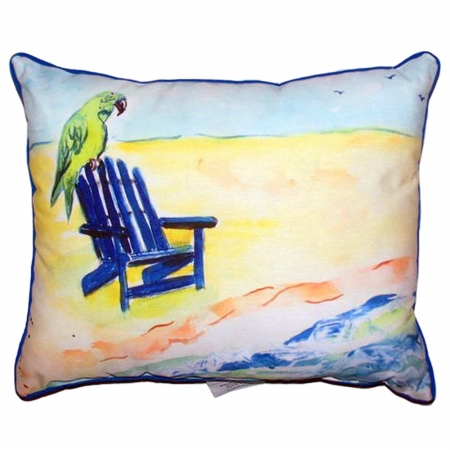 Parrot & Chair Extra Large Zippered Pillow