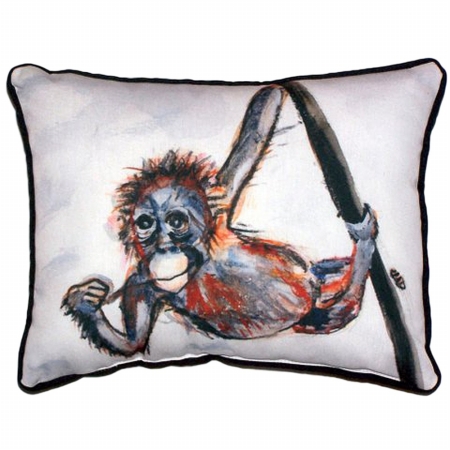 Monkey Extra Large Zippered Pillow - 20 x 24 in.